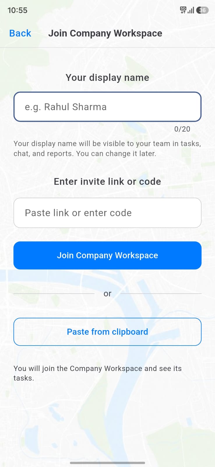 Create or join company